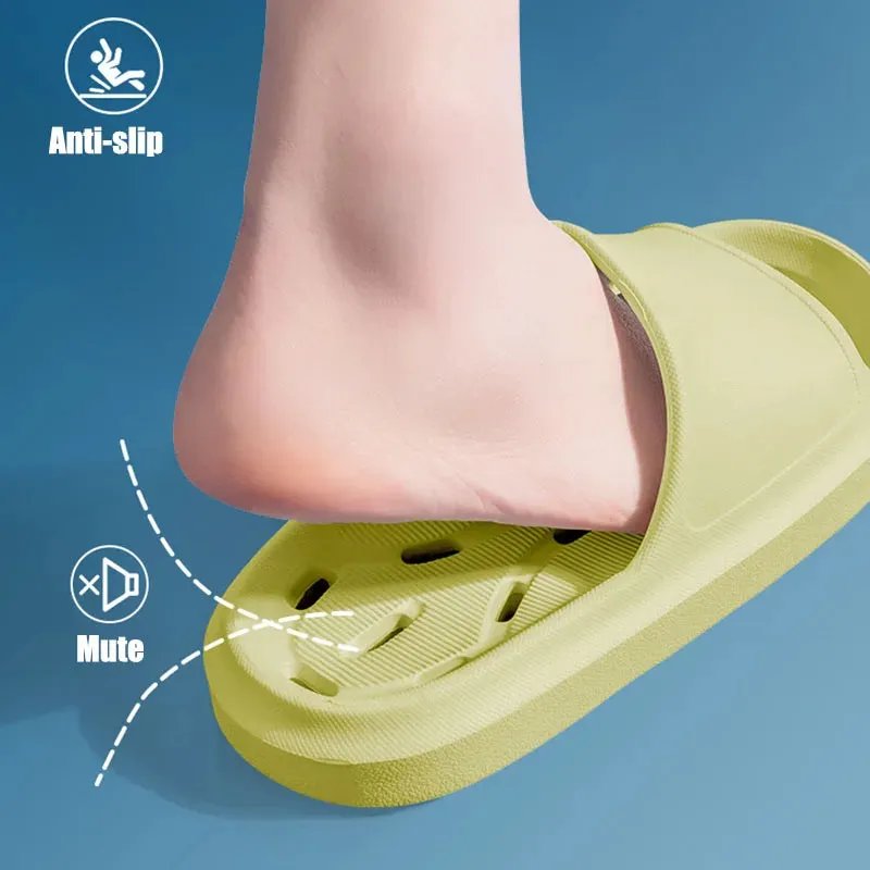 AMOZAE- -  Hollow Out Shower Slippers
