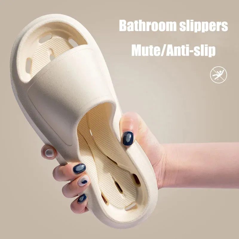 AMOZAE- -  Hollow Out Shower Slippers