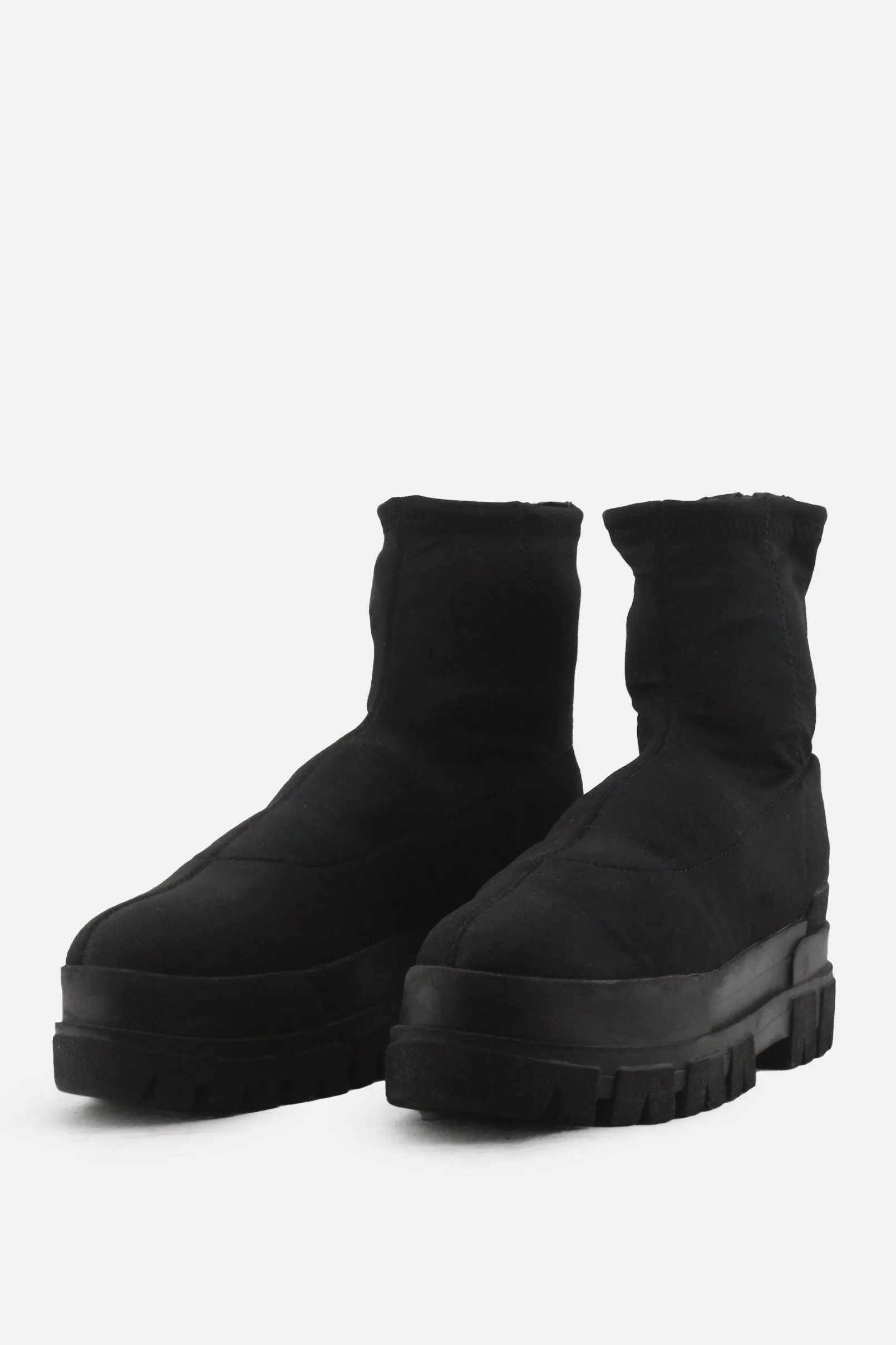 Bershka Zipper Sock Boots | Textile