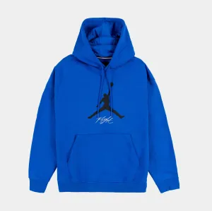 Essentials Fleece Baseline Mens Hoodie (Blue/Black)