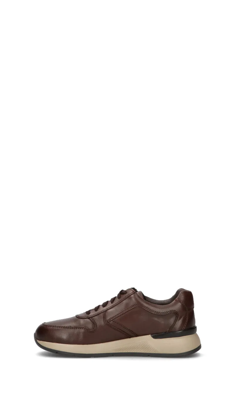 GRAFIA Sneaker uomo marrone in pelle