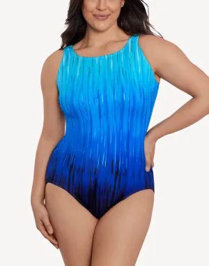 High Energy Scoop Back High Neck One Piece Swimsuit