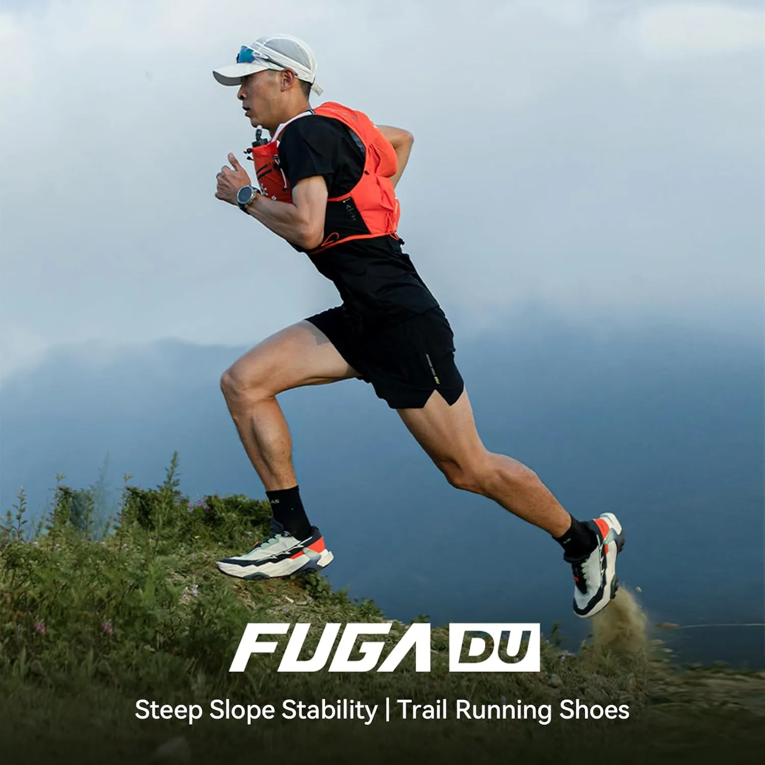 KAILAS Men's FUGA DU Trail Running Shoes Non-Slip Lightweight Wide Toe Box Shoe Walking Hiking Outdoor Footwear Sport Sneakers