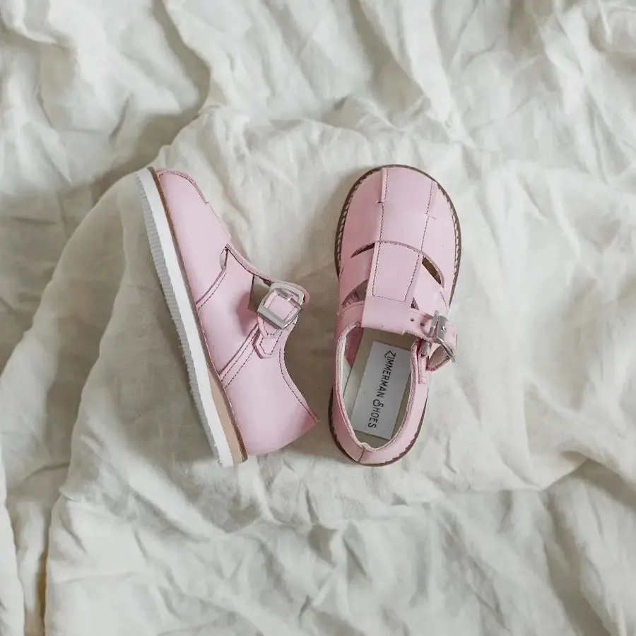 Lucy T-Strap - Pastel Pink