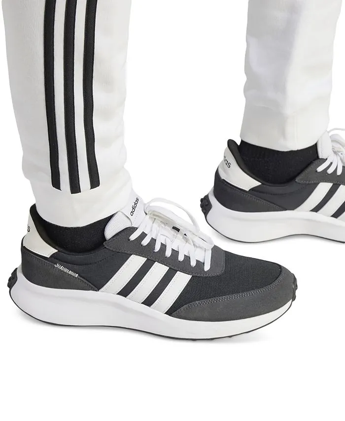 Men's Regular Fit Fleece Joggers with 3 Stripes standard and large sizes; High adidas, white