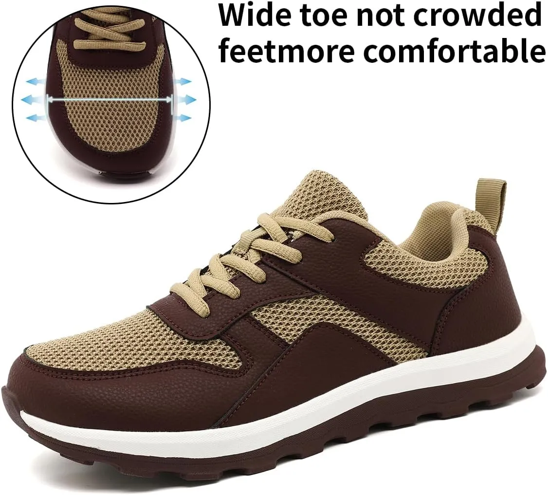 Mens Shoes Wide Toe Box Zero Drop Slip On Sports Sneakers Running Jogging Anti-Slip Fashion