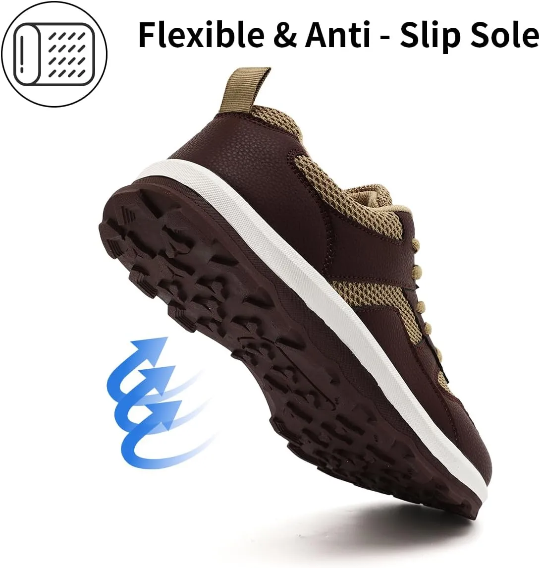 Mens Shoes Wide Toe Box Zero Drop Slip On Sports Sneakers Running Jogging Anti-Slip Fashion