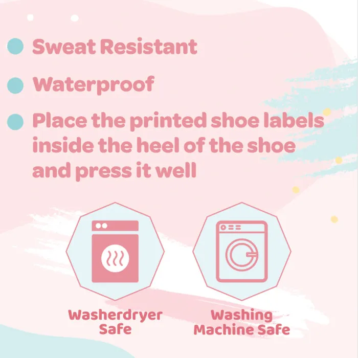 Shoe Labels Pack - Solid Yellow