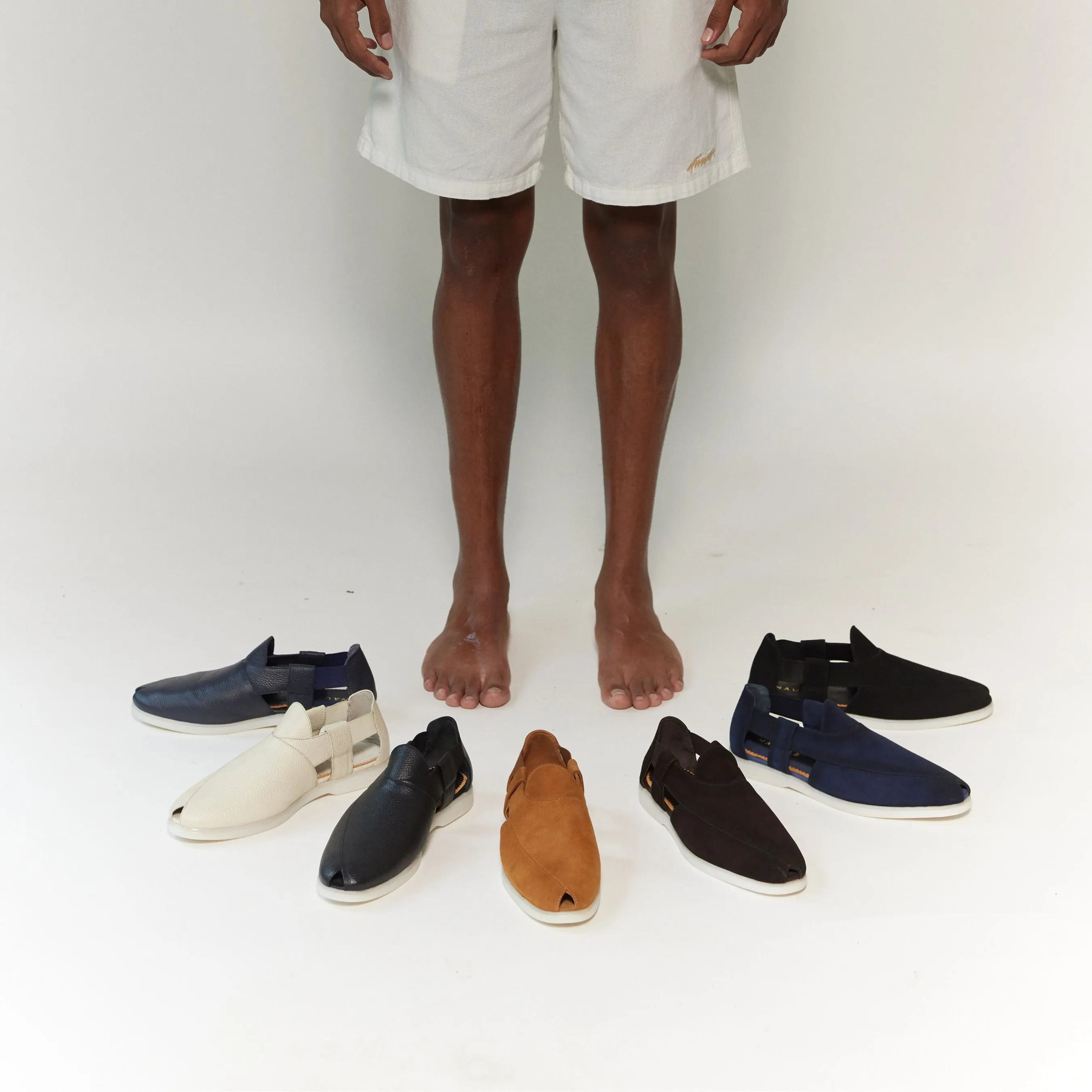 Summer Peshauri | Solid Black Leather