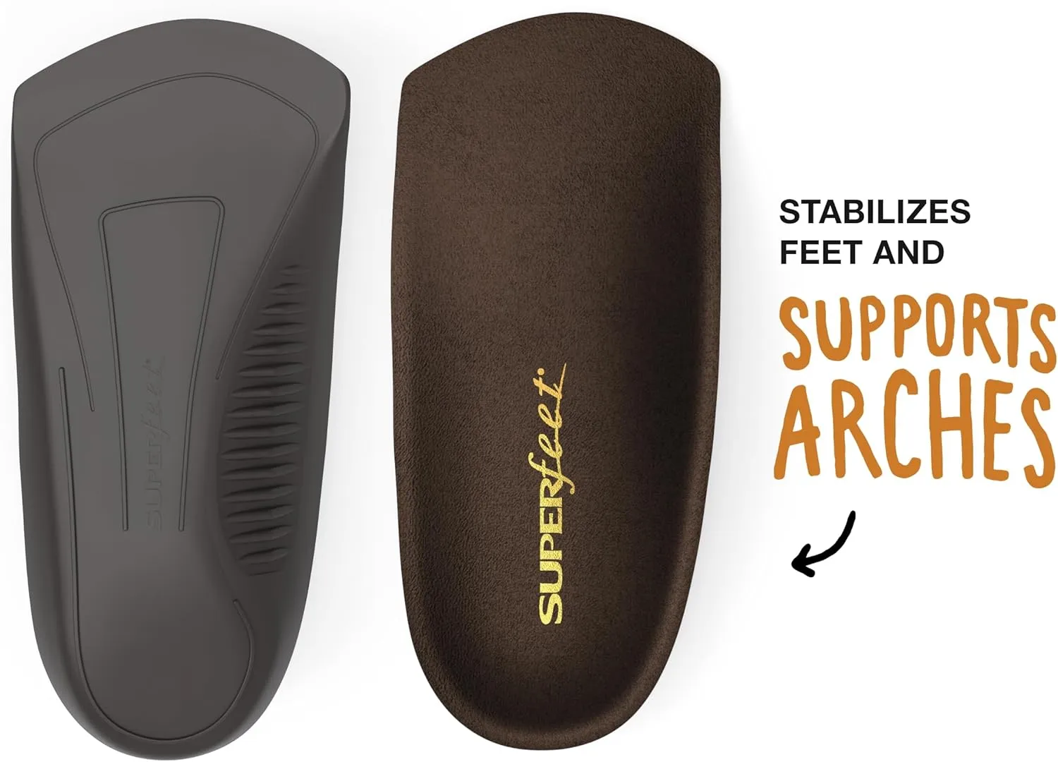 Superfeet Casual Men's Easyfit Insoles - Comfort Shoe Inserts for Men - Anti-Fatigue Orthotic Insoles for Dress Shoes - Professional Grade - Size 5.5-7 Men