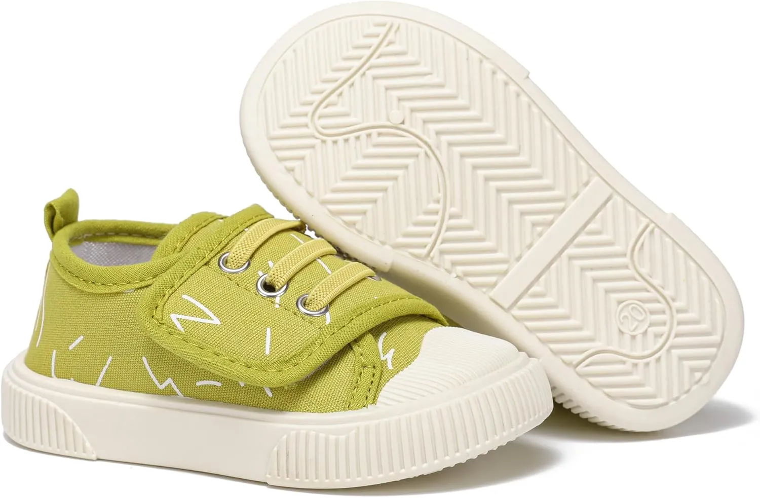 Toddler Boys and Girls Sneakers for Baby Kids Canvas Shoes Lightweight Slip on Walking Shoes