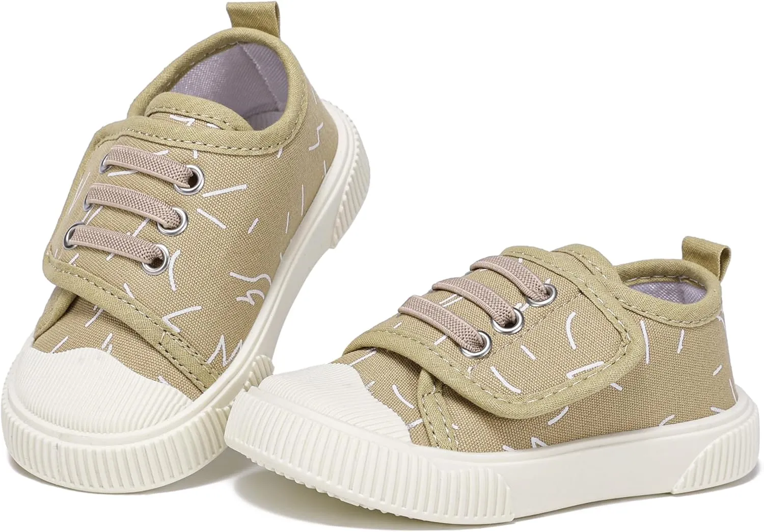 Toddler Boys and Girls Sneakers for Baby Kids Canvas Shoes Lightweight Slip on Walking Shoes