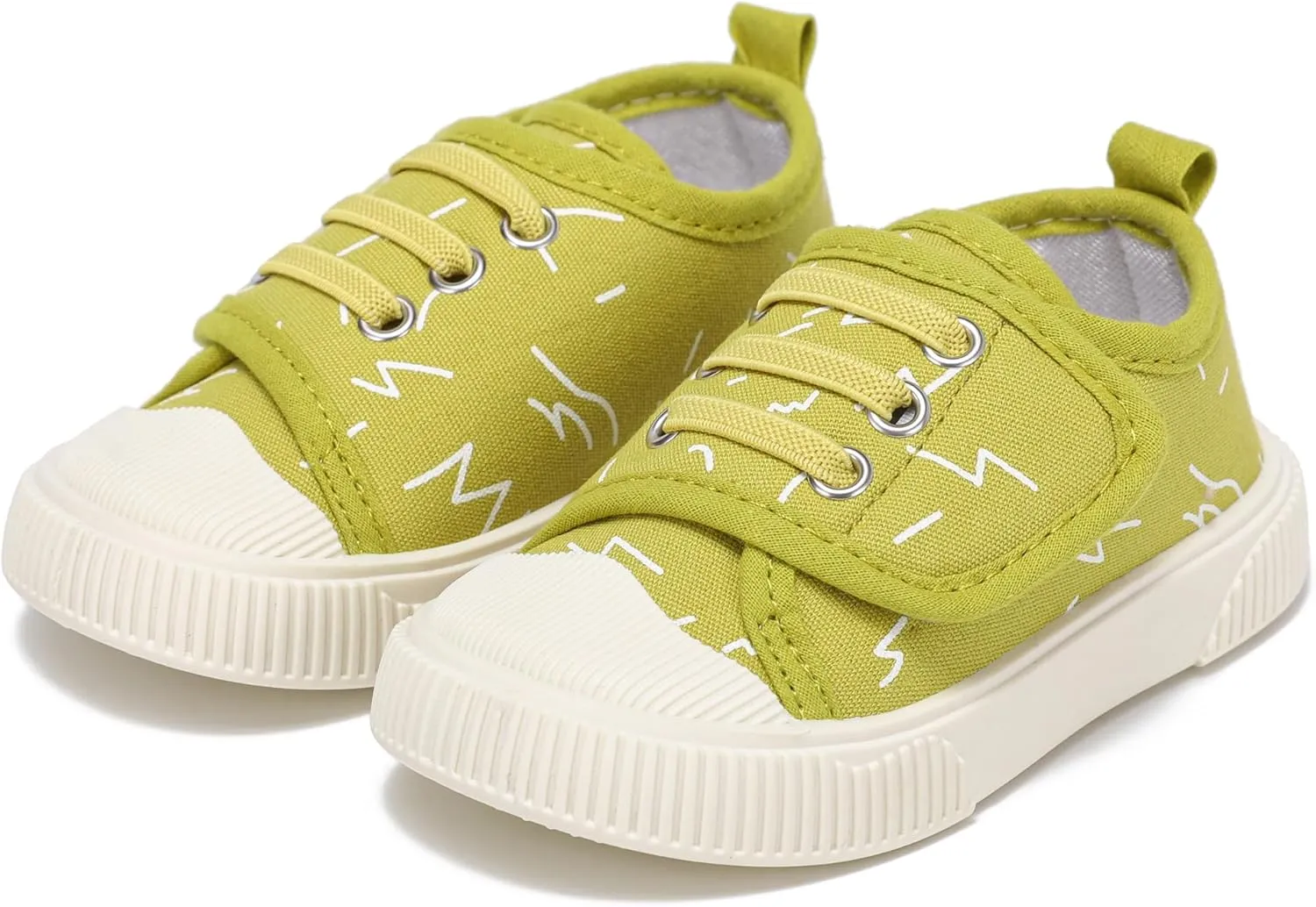 Toddler Boys and Girls Sneakers for Baby Kids Canvas Shoes Lightweight Slip on Walking Shoes