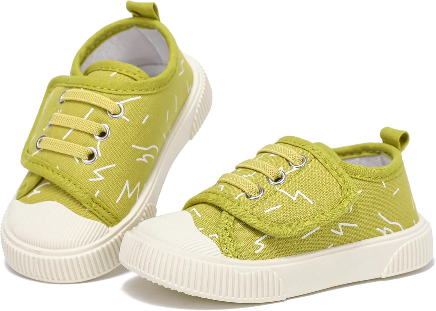 Toddler Boys and Girls Sneakers for Baby Kids Canvas Shoes Lightweight Slip on Walking Shoes