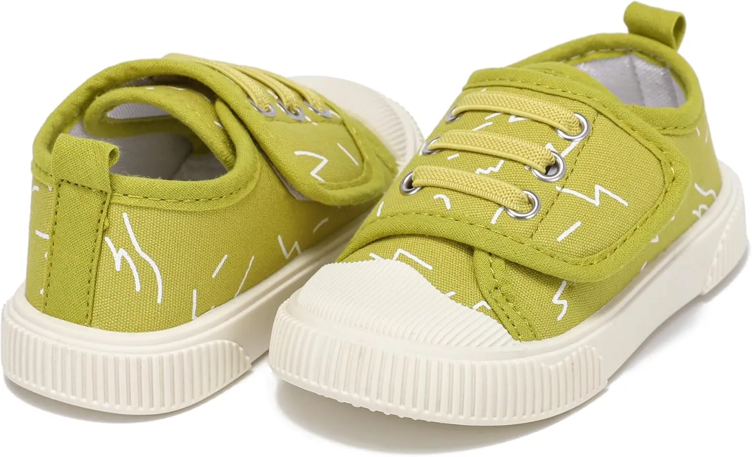 Toddler Boys and Girls Sneakers for Baby Kids Canvas Shoes Lightweight Slip on Walking Shoes