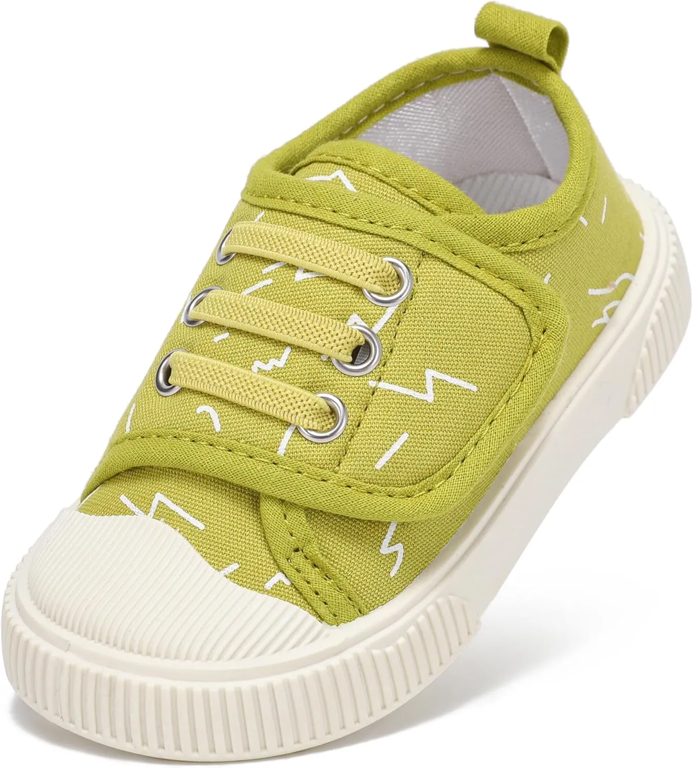 Toddler Boys and Girls Sneakers for Baby Kids Canvas Shoes Lightweight Slip on Walking Shoes