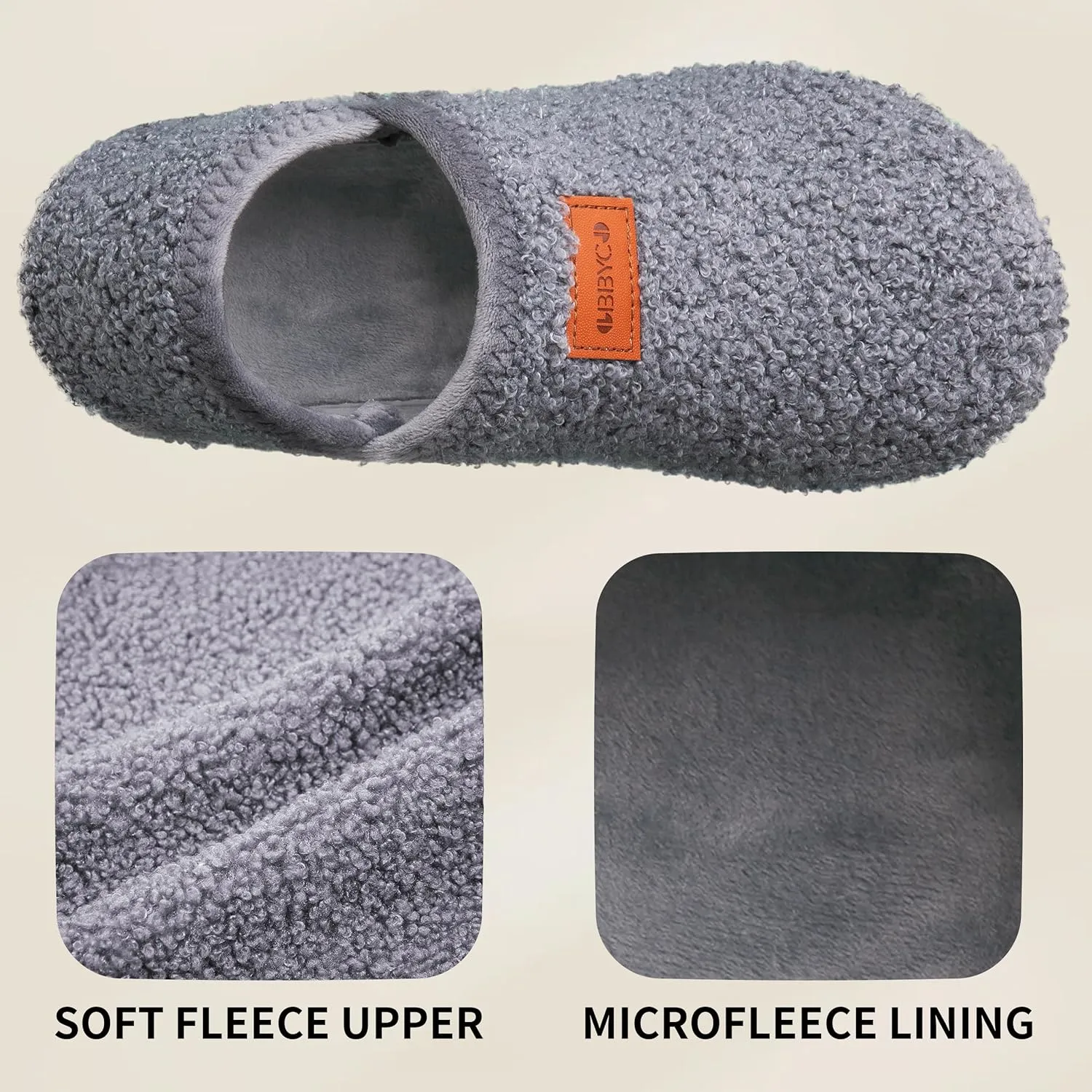 Women's Men's Fuzzy Fur Slippers Casual House Shoes Non Slip Barefoot Slipper Socks Warm Closed Back Indoor Outdoor Shoes